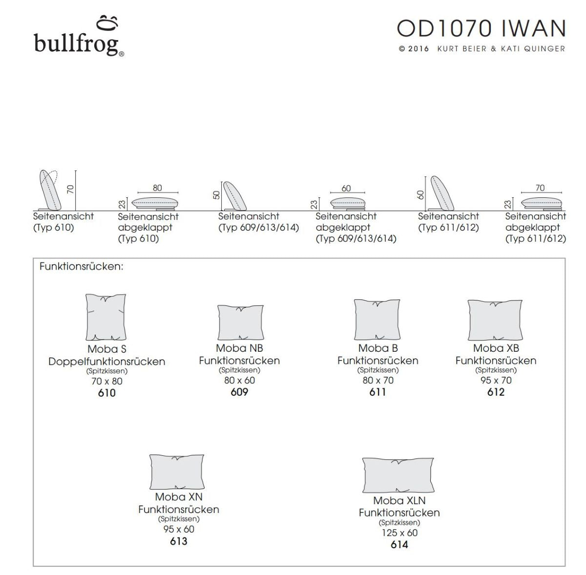 Bullfrog Iwan OD 1070 Outdoor Sofa – Outdoor-Variante