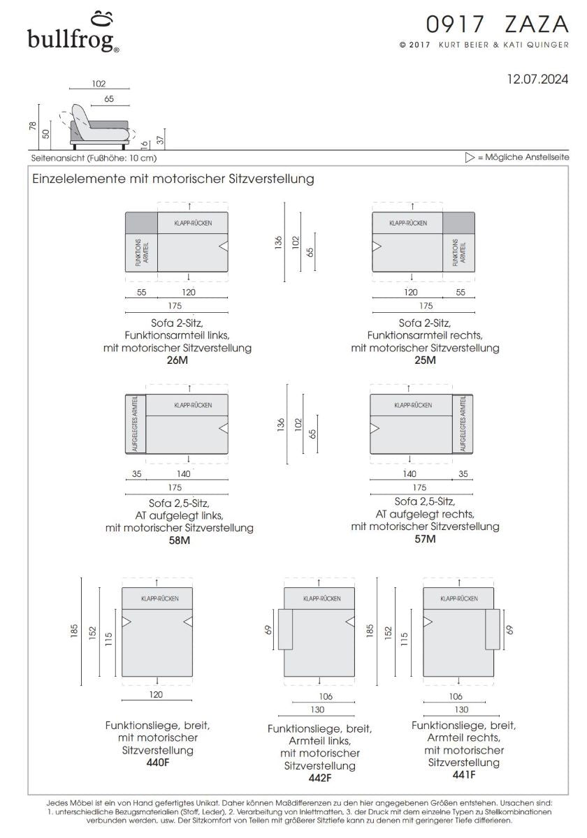 Bullfrog Zaza 0917 Sofa – Ansicht 7