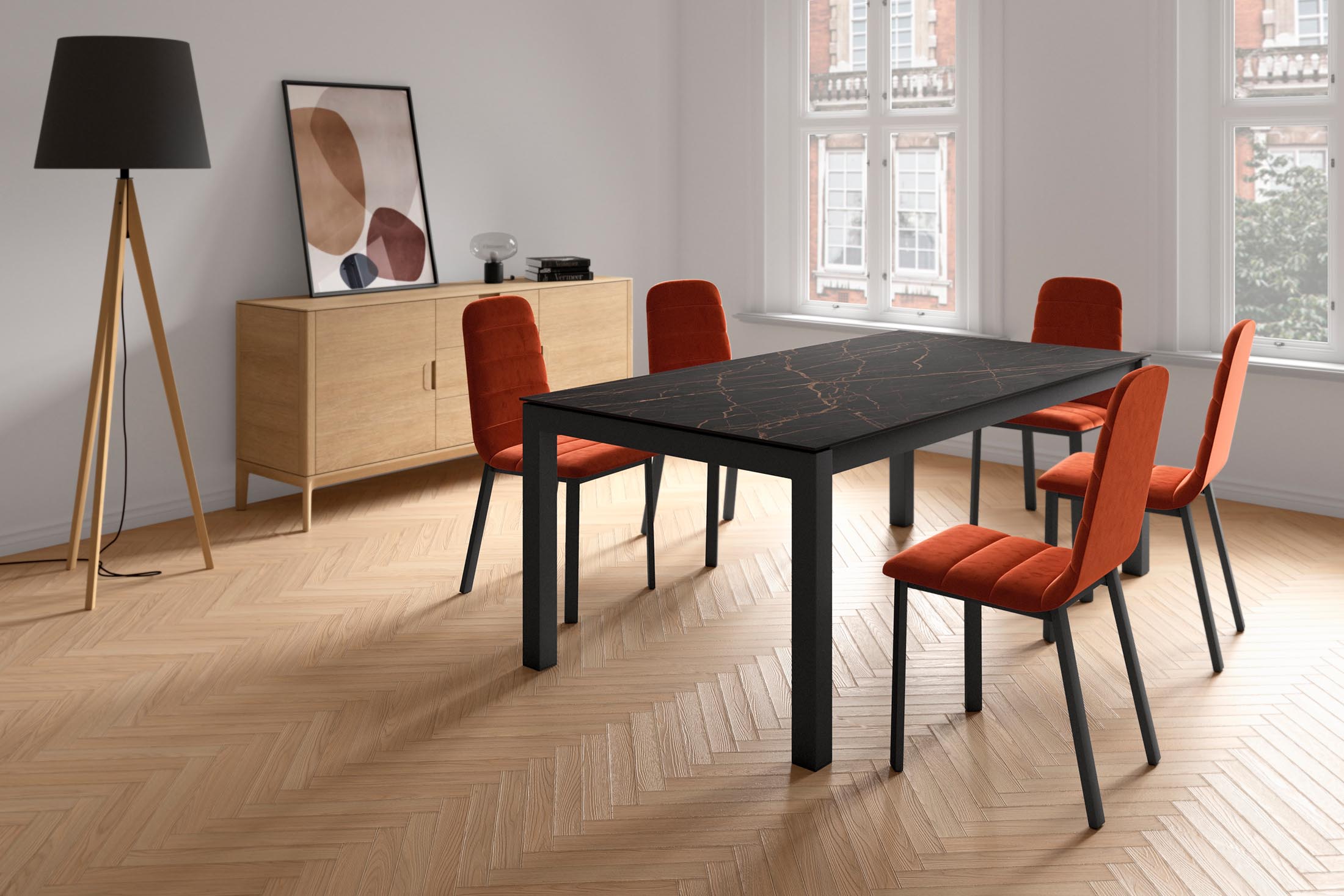 Cancio Keramik Dekton Küchentisch ausziehbar – Ansicht 3