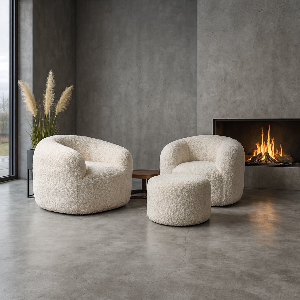 Fläz Sessel mit Fell Morbido von Primavera – Ansicht 2