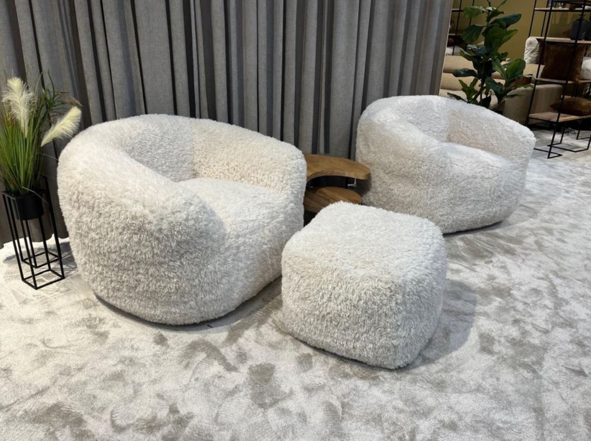 Fläz Sessel mit Fell Morbido von Primavera – Ansicht 3