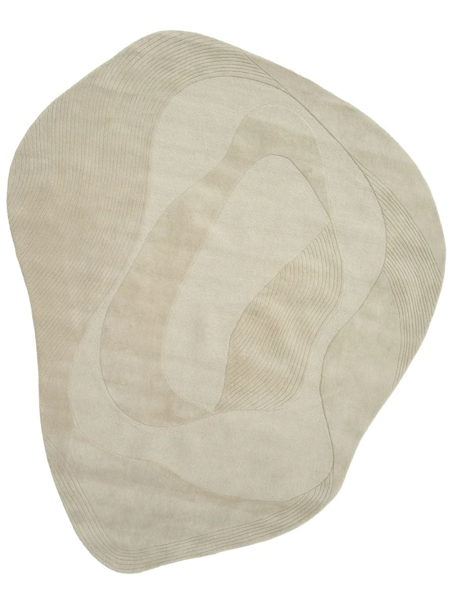 Linie Design Kindle Poetry Teppich in Creme