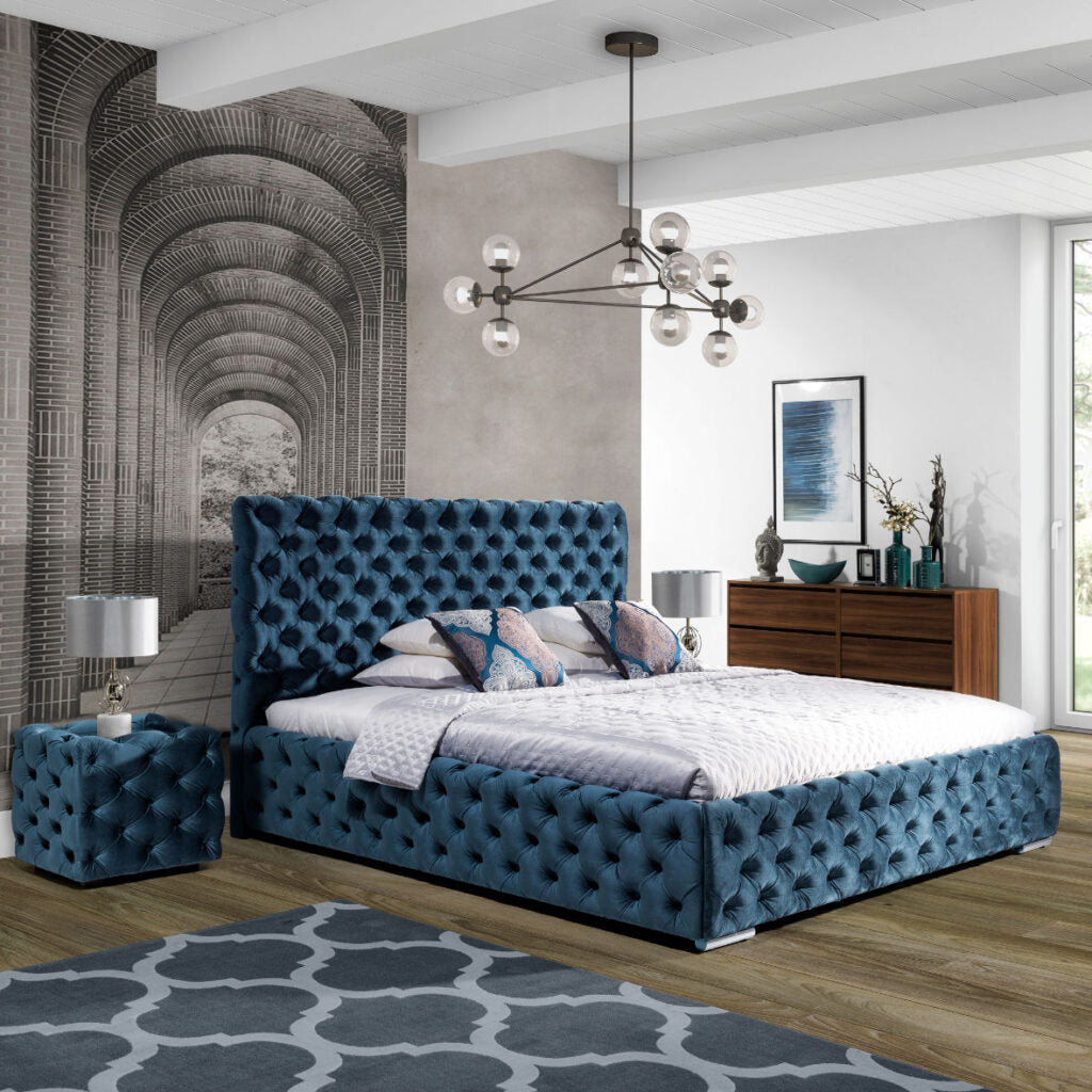 Gepolsterte Nachttische im 2er Set