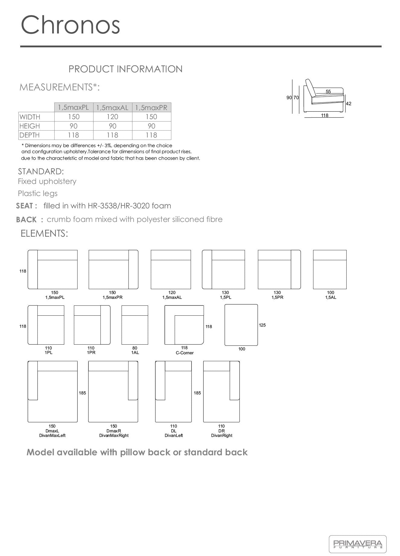 Primavera Modulsofa Chronos – Ansicht 5