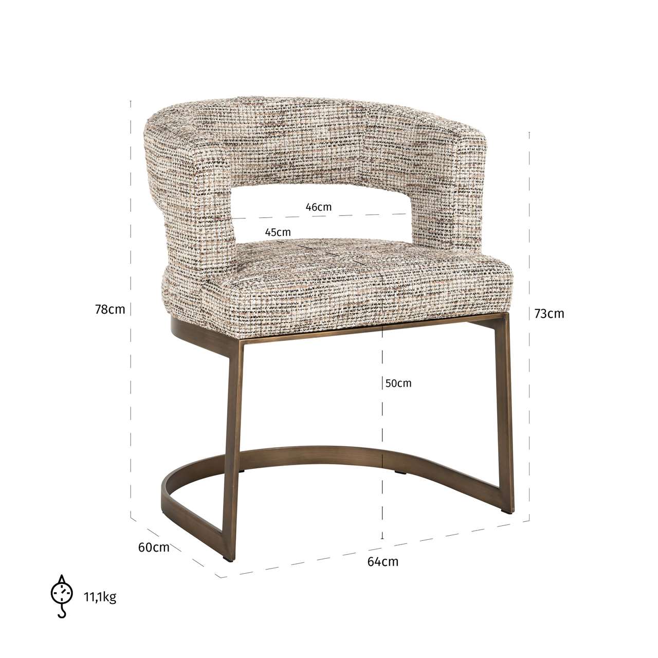 Richmond Interiors Esszimmer Sessel Ellis Gold