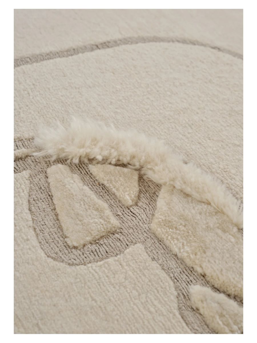 Design Wandteppich Duo Self von Linie Design in Weiß