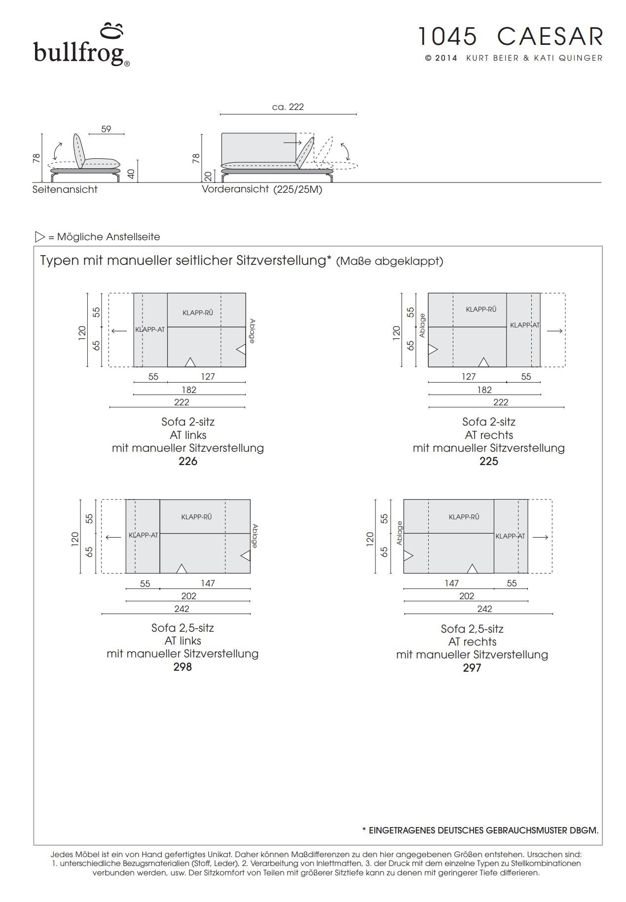 Bullfrog Caesar 1045 Sofa – Ansicht 3