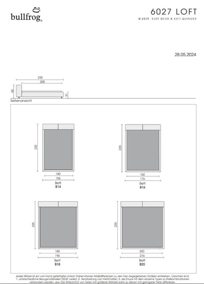 Bullfrog Loft 6027 Polsterbett – Ansicht 3
