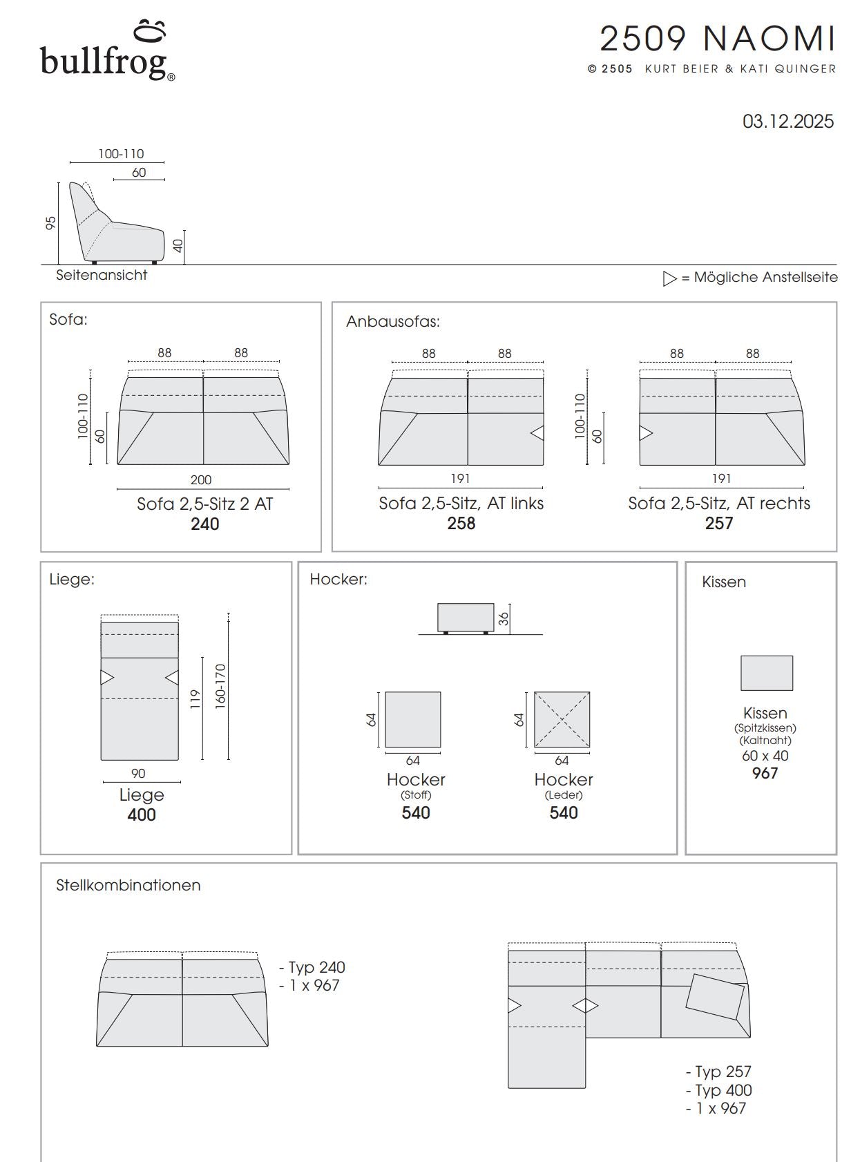 Bullfrog Naomi 2509 Sofa – Ansicht 5