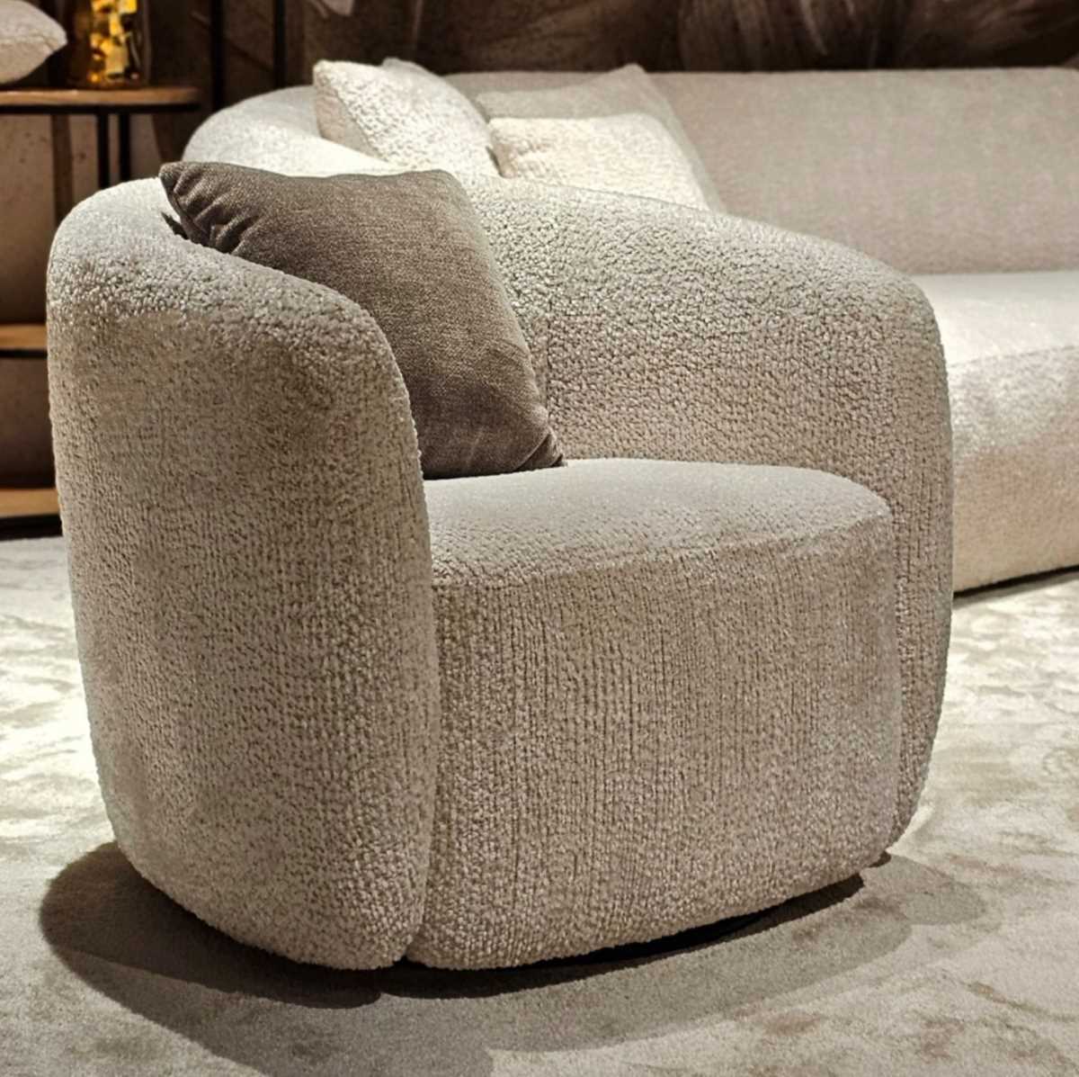 Clubsessel drehbar Trin von Primavera – Ansicht 2