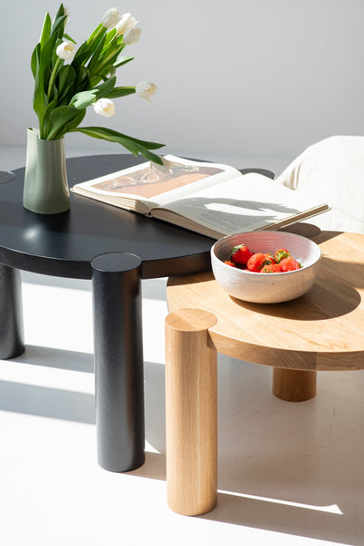 Couchtisch Eiche massiv rund Trika