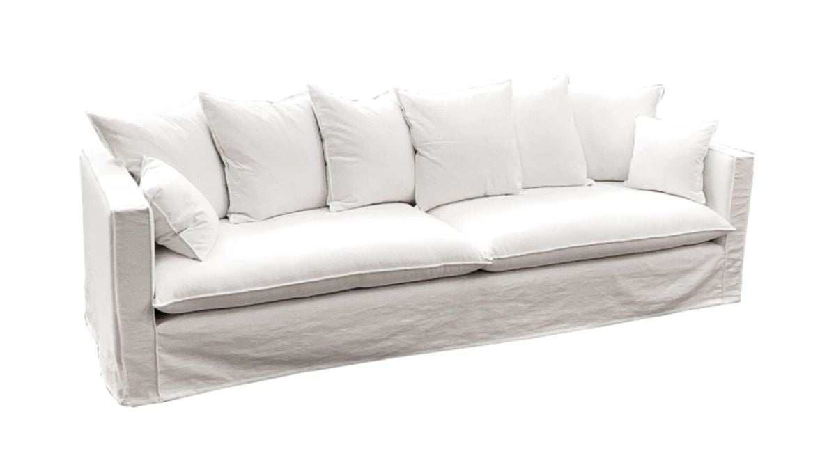 Hussensofa weiß Wave von Primavera