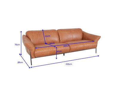 Kare Ledersofa Napa