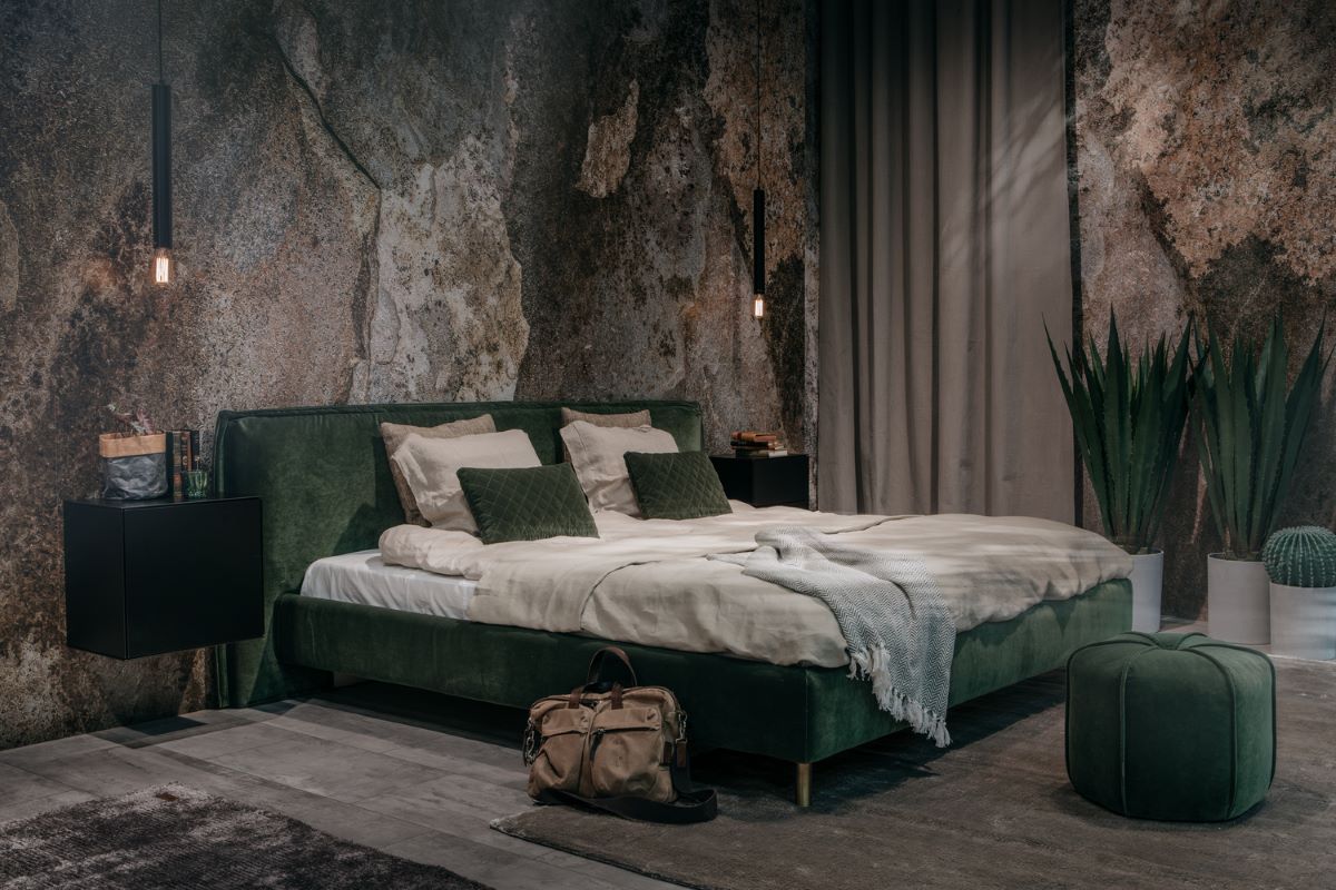 Landhausstil Bett mit Husse Norfolk von Furninova