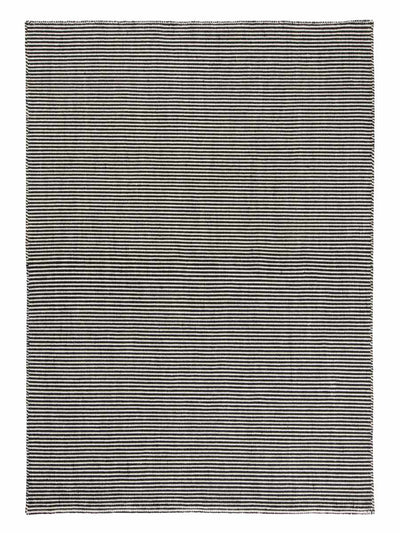 Linie Design Ajo Teppich in Schwarz