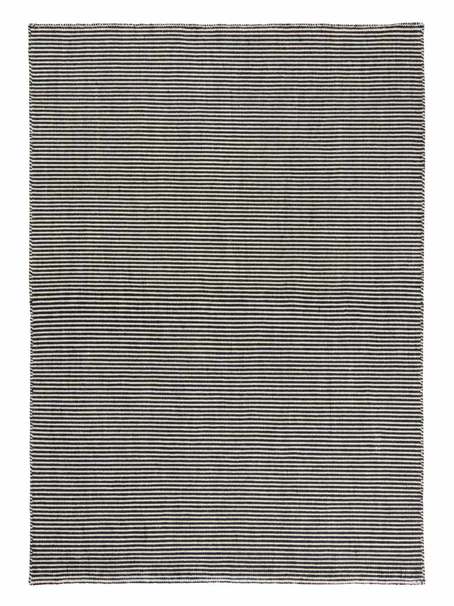 Linie Design Ajo Teppich in Schwarz