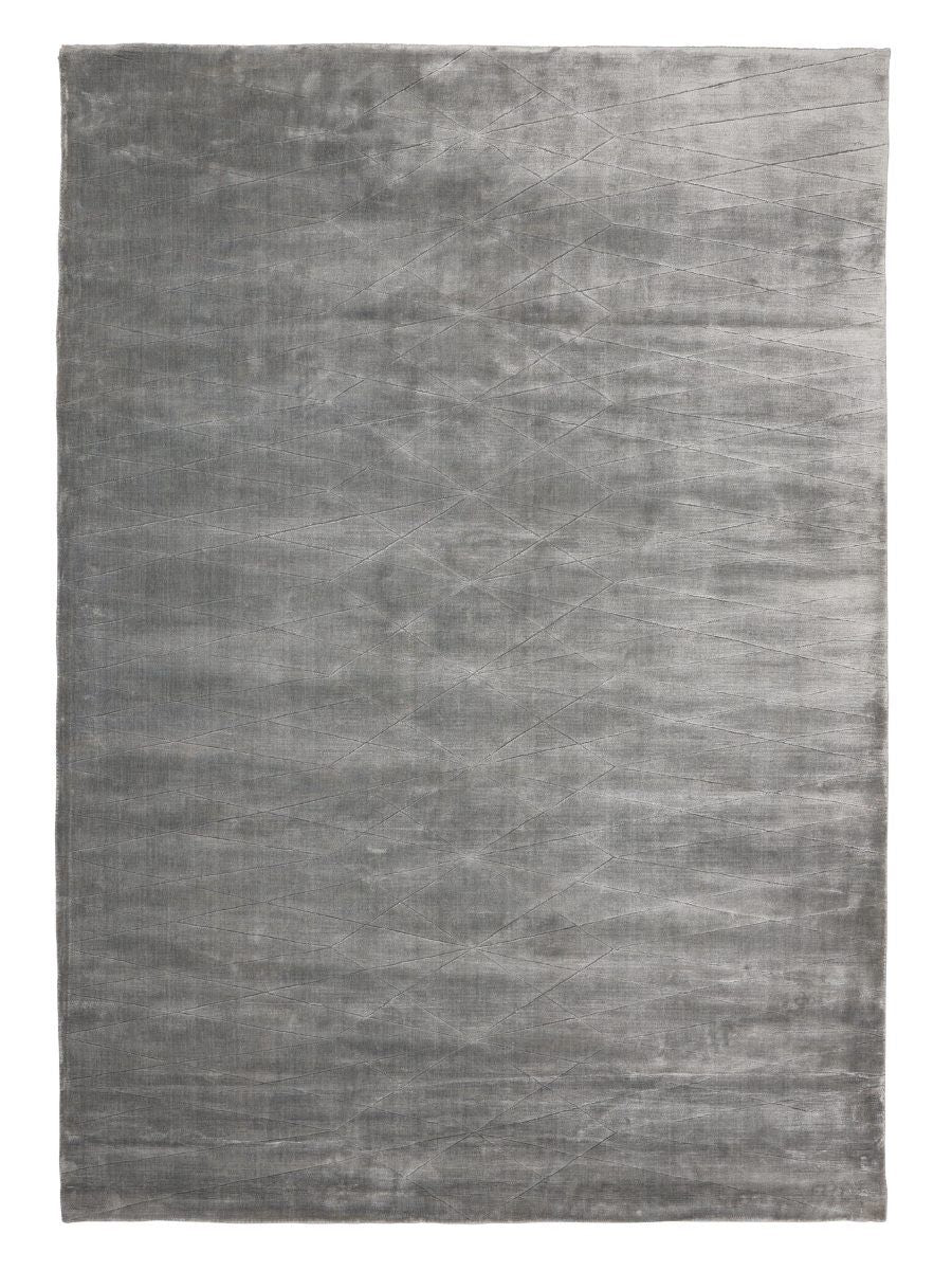 Linie Design Edge Teppich in Grau