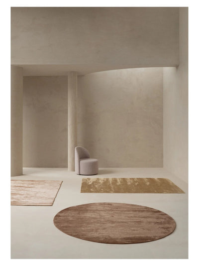 Linie Design Lucens Viskose Teppich in Amber