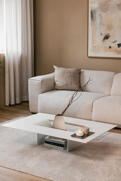 Metallbude Couchtisch Cut