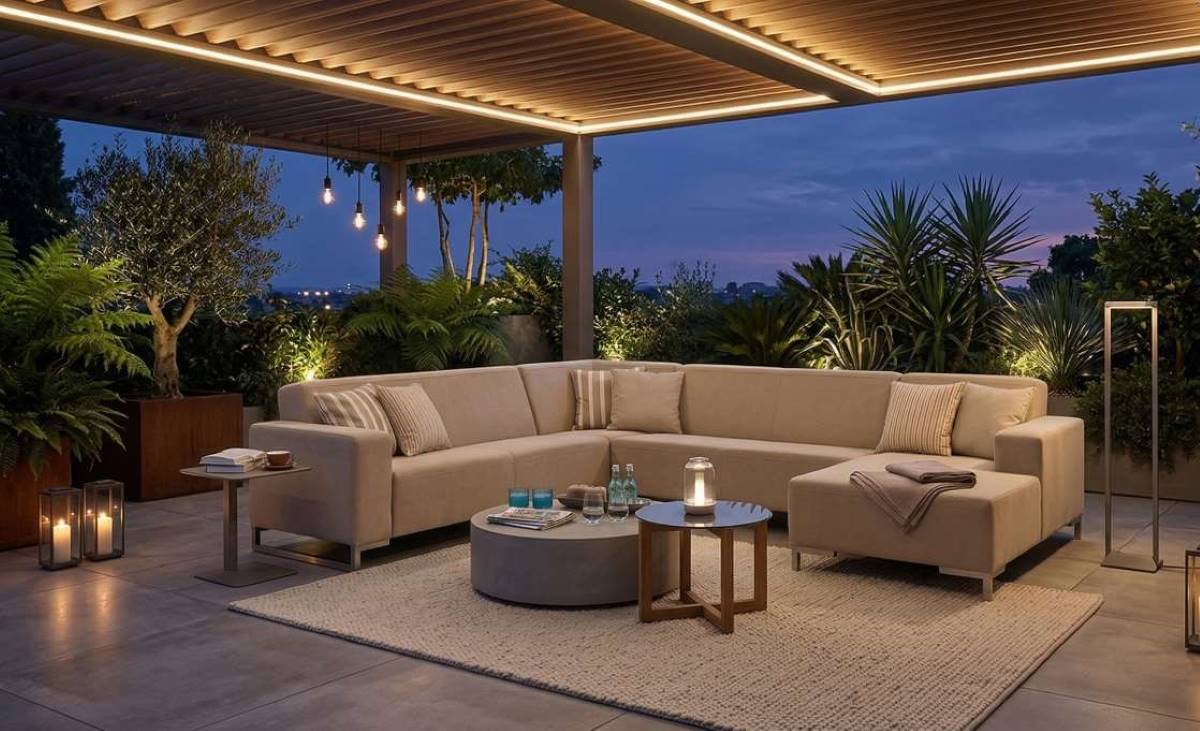 Outdoor Modul Sofa Lounge Cannes von Primavera