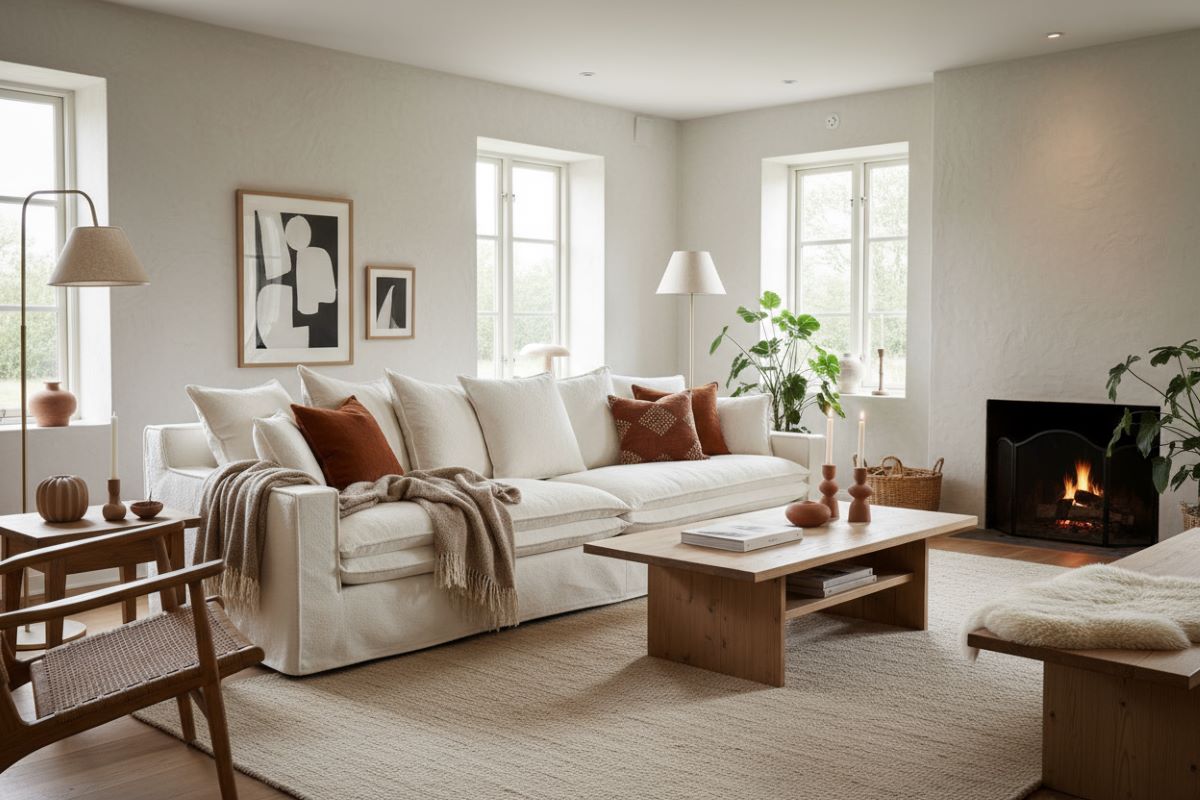 Primavera Hussensofa modernes Landhaus Aurora – Ansicht 4