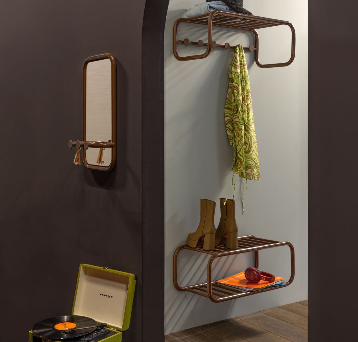 Retro Garderobe Metall Set 3