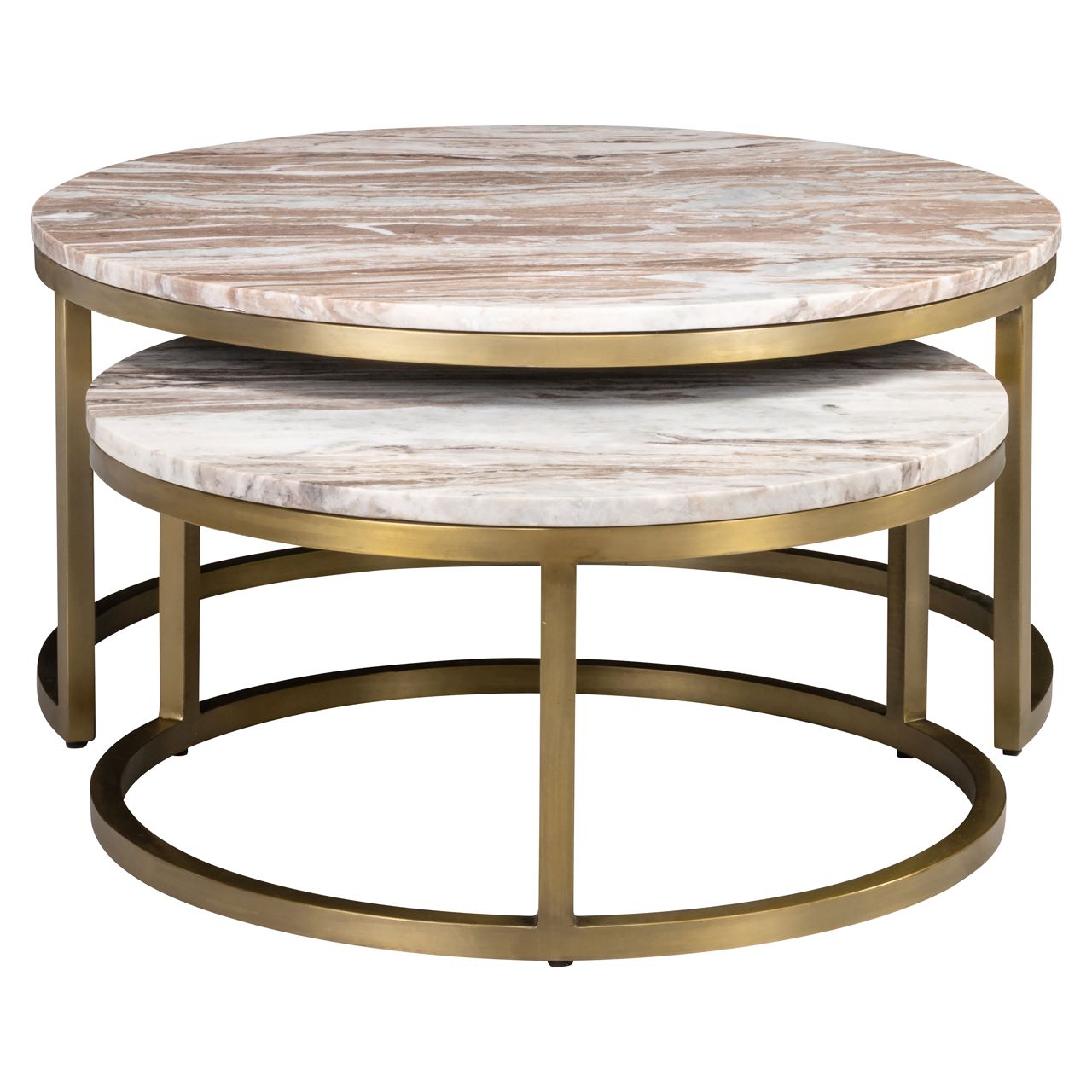 Richmond Interiors Couchtisch Sets Black Gold Mamor