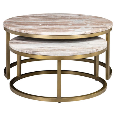 Richmond Interiors Couchtisch Sets Black Gold Mamor